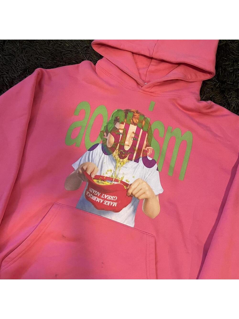 Aosuism Pink Hoodie